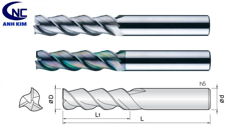 Dao Phay End Mill L G C C D Ng End Mill V Ng D Ng C A Ch Ng Cnc