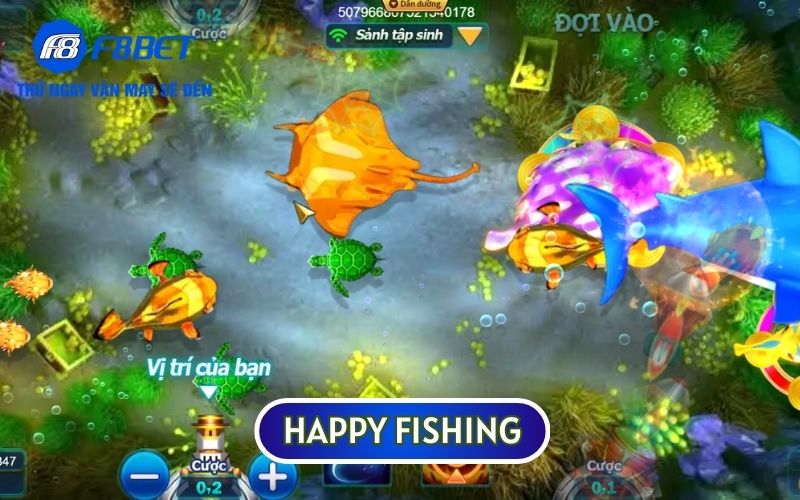 Happy Fishing có sự đa dạng về cấp độ và loài cá xuất hiện trên màn hình