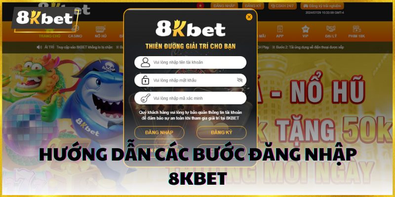 Hướng dẫn lấy lại mật khẩu tài khoản game tại 8kbet