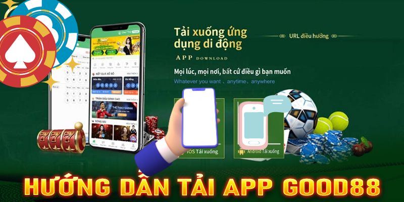 Người chơi download file APK của app Good88 về máy