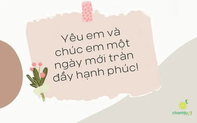 Thiệp chúc ngày mới với lời chúc hạnh phúc