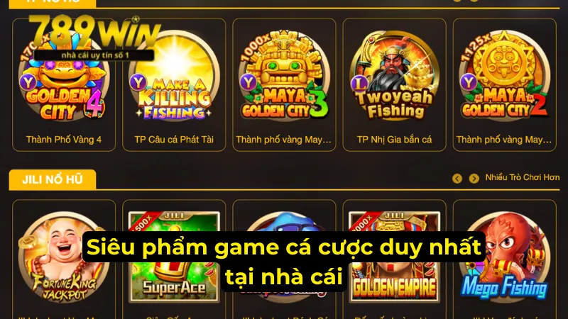 Danh mục sản phẩm của 789Win