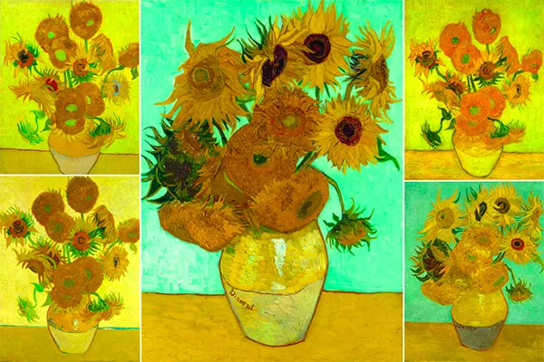 Bộ sưu tập tranh hoa hướng dương của Van Gogh (Nguồn: Thế Giới Văn Hóa)