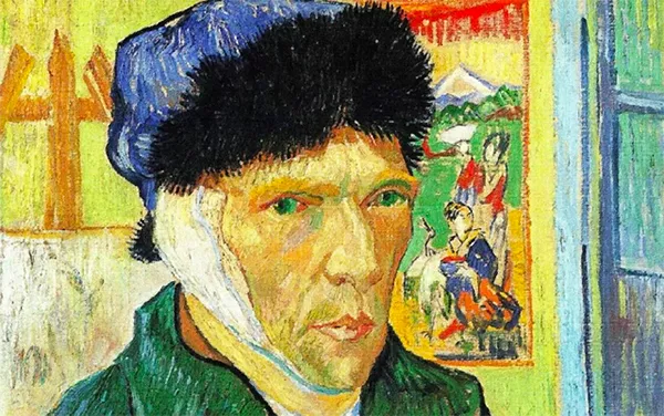 Bức tự họa của Van Gogh sau khi tự cắt tai (Nguồn: Dân Trí)