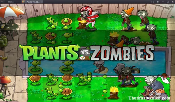 Hình ảnh gameplay Plants vs. Zombies