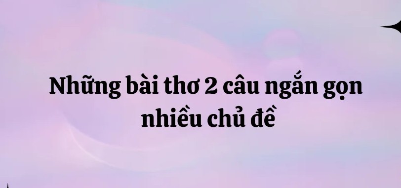 thơ 2 câu