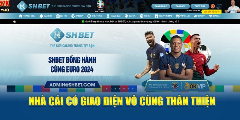 Trải nghiệm giao diện dễ gần tại SHBET