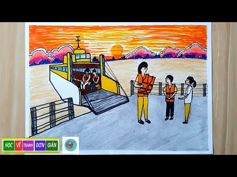 Vẽ tranh an toàn giao thông đường thủy