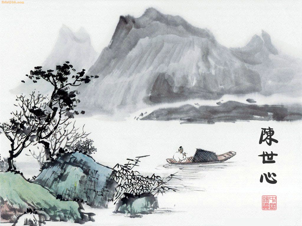 Vẽ tranh thủy mặc Trung Quốc đẹp bằng bút lông, bút chì